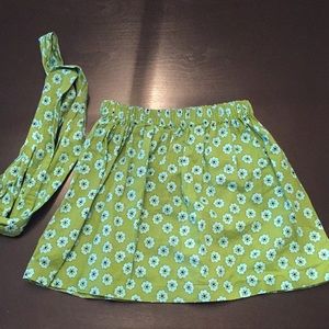 Flower pattern skirt